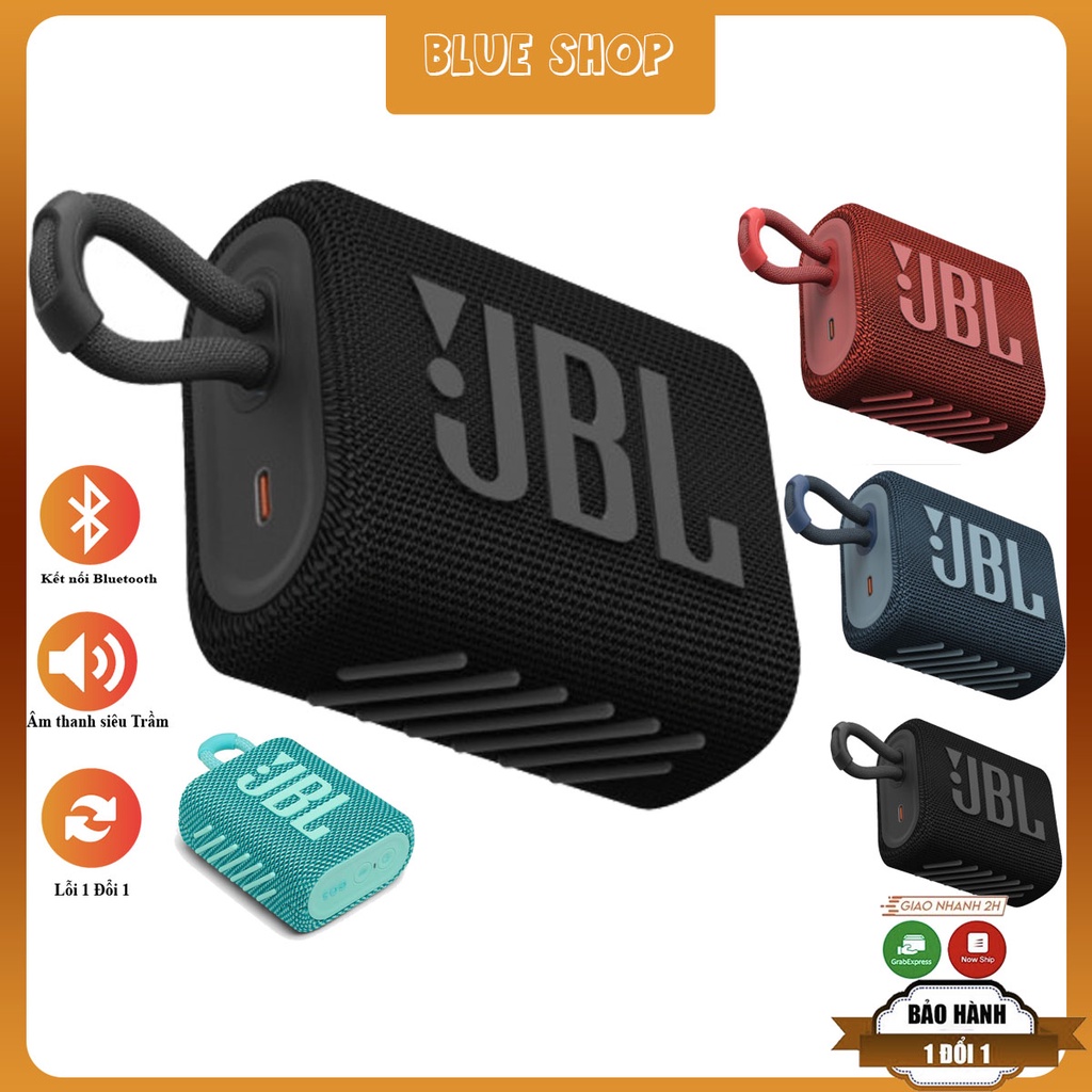 Loa Không Dây mini JBL GO3 nhỏ gọn chống nước,Loa Bluetooth mini jbl CLIP4 âm thanh cực chất BẢO HÀNH LỖI 1 ĐỔI 1