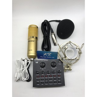 Combo Mic BM900 chính hãng + Sourcar V8 bản quốc tế