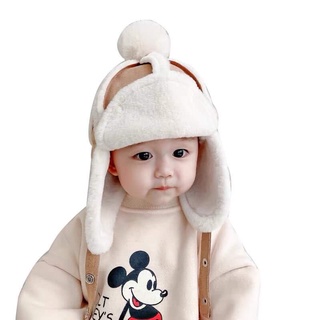 MŨ PHI CÔNG LÔNG CỪU BỊT TAI XUẤT NHẬT CHO BÉ