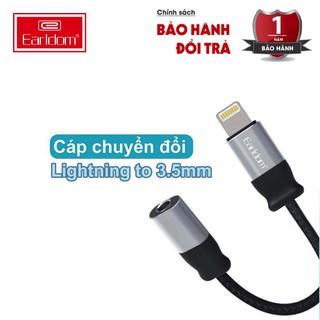 Jack Chuyển Đổi Earldom OT50 Từ Lightning Type C Sang Cổng 3.5m