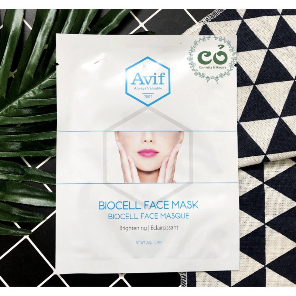 Mặt Nạ Giấy Dưỡng trắng Da Cao Cấp Avif Biocell Face Mask G504