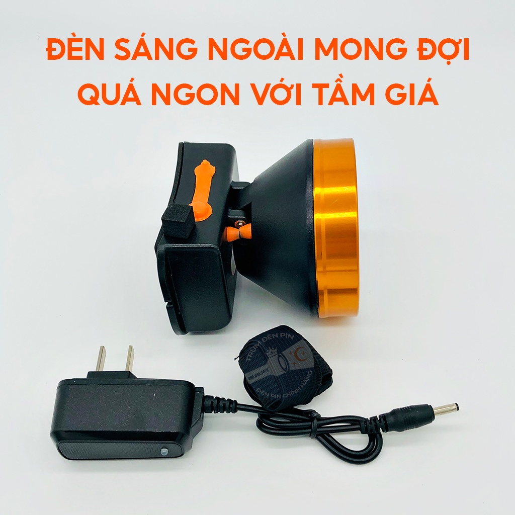 Đèn pin đội đầu siêu sáng 100W CXB A5 LED chiếu xa chống nước ánh sáng Vàng và Trắng đèn đeo đầu soi ếch dã ngoại