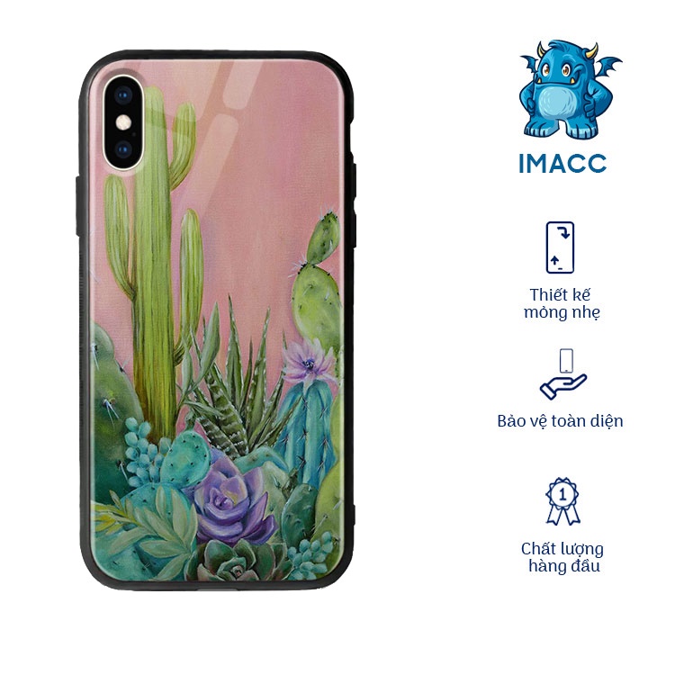 ốp chống bẩn xương rồng quyền lực imacc cho iphone 12promax/12mini/11promax/11/7plus/xs/xr