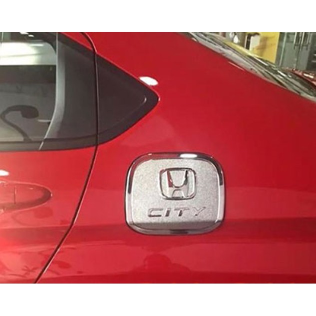 Ốp Nắp Xăng Honda City 2018-2020 Nhựa ABS Mạ Crom Sáng Bóng