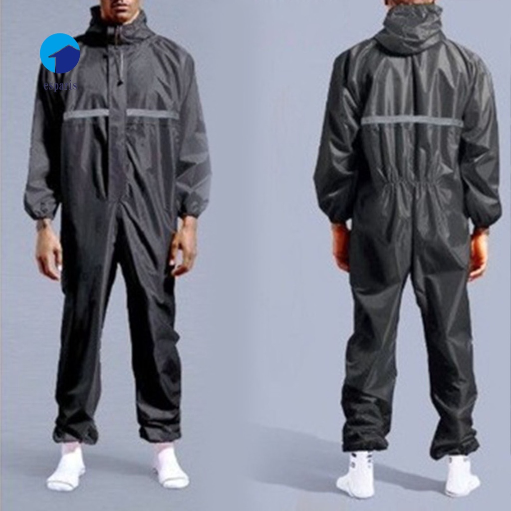 Bộ Áo Mưa Liền Quần Có Mũ Trùm Thoáng Khí Chống Nước Thời Trang Cho Nam Và Nữ Nhiều Mẫu