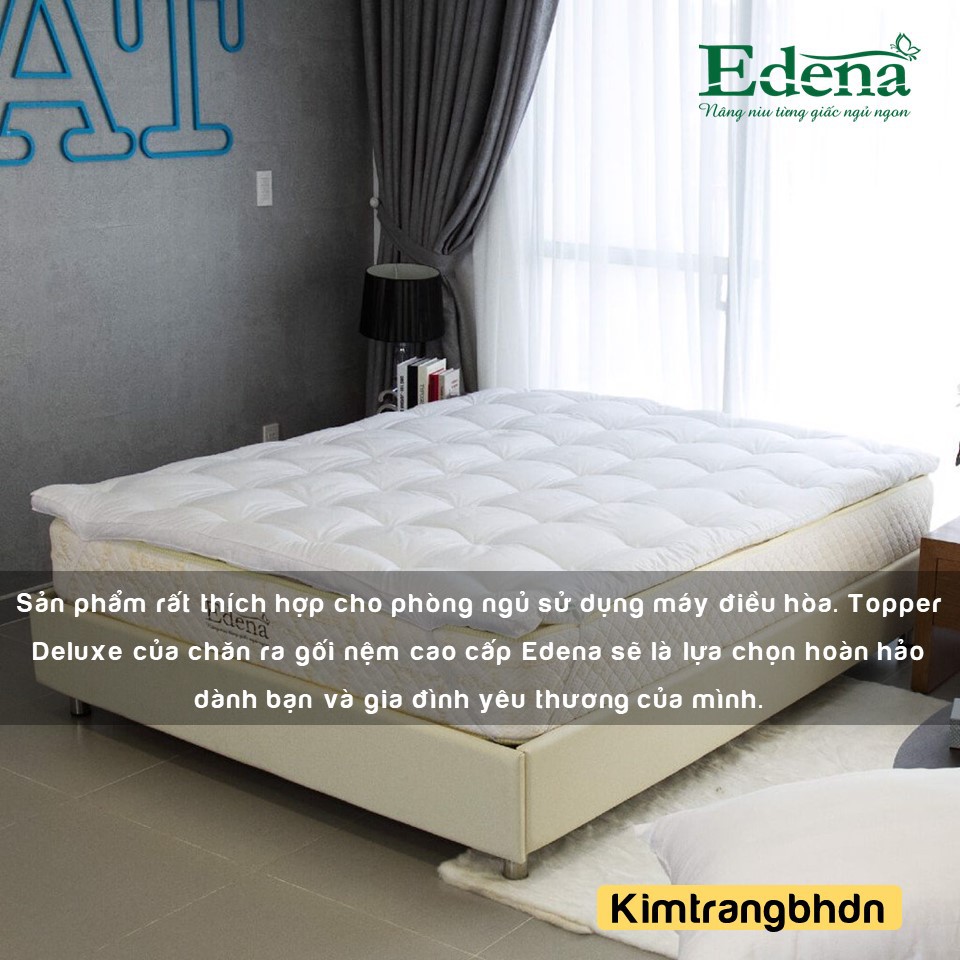 Topper Edena Deluxe tấm làm mềm nệm, lót nệm - CHÍNH HÃNG