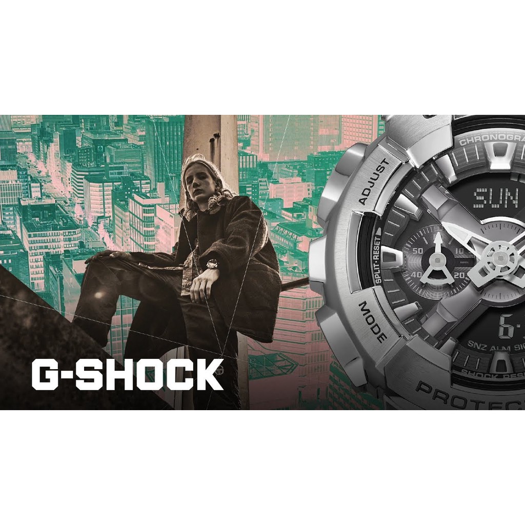 Đồng Hồ Casio Nam Dây Nhựa G-SHOCK GM-110SCM-1ADR Chính Hãng