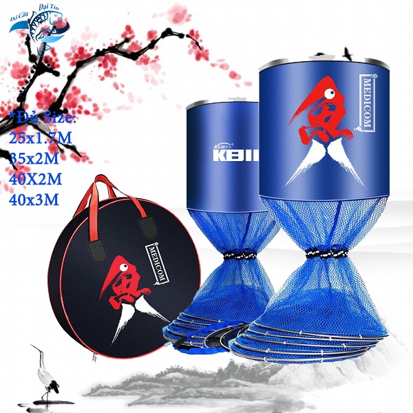 Giỏ Đựng Cá Rọng Đựng Cá khung kim loại siêu bền, túi đựng cá, dòng cao cấp-chất lượng-giá rẻ - RC1