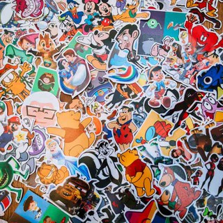 Set 100 Sticker hình dán - Cartoon