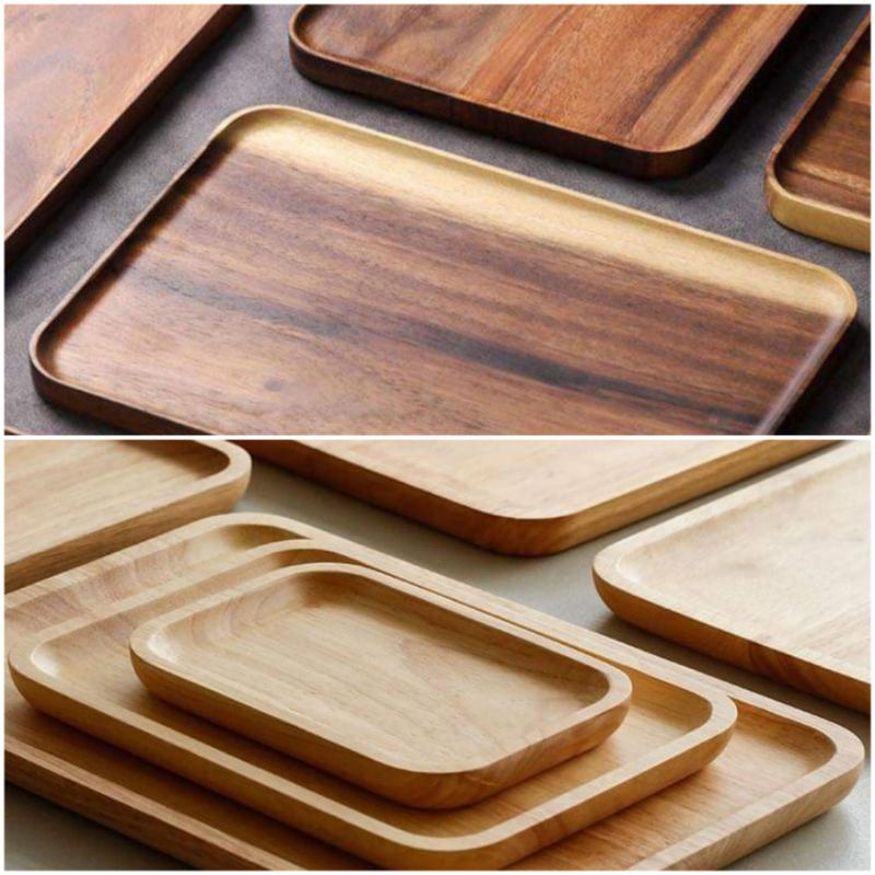 KHAY GỖ VUÔNG, TRÒN, CHỮ NHẬT DECOR. CHẤT LƯỢNG TỐT NHẤT/// GIÁ THÀNH RẺ NHẤT (CAM KẾT)
