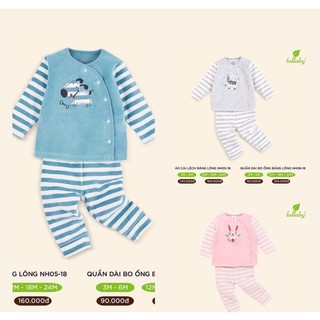 Bộ Cài Lệch Băng Lông Cho Bé 3m-24m Lullaby