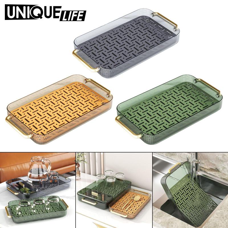 Khay Thoát Nước Có Tay Cầm Chống Trượt Tiện Dụng Cho Phòng Khách / Bàn Tiệc Yoyoyo01