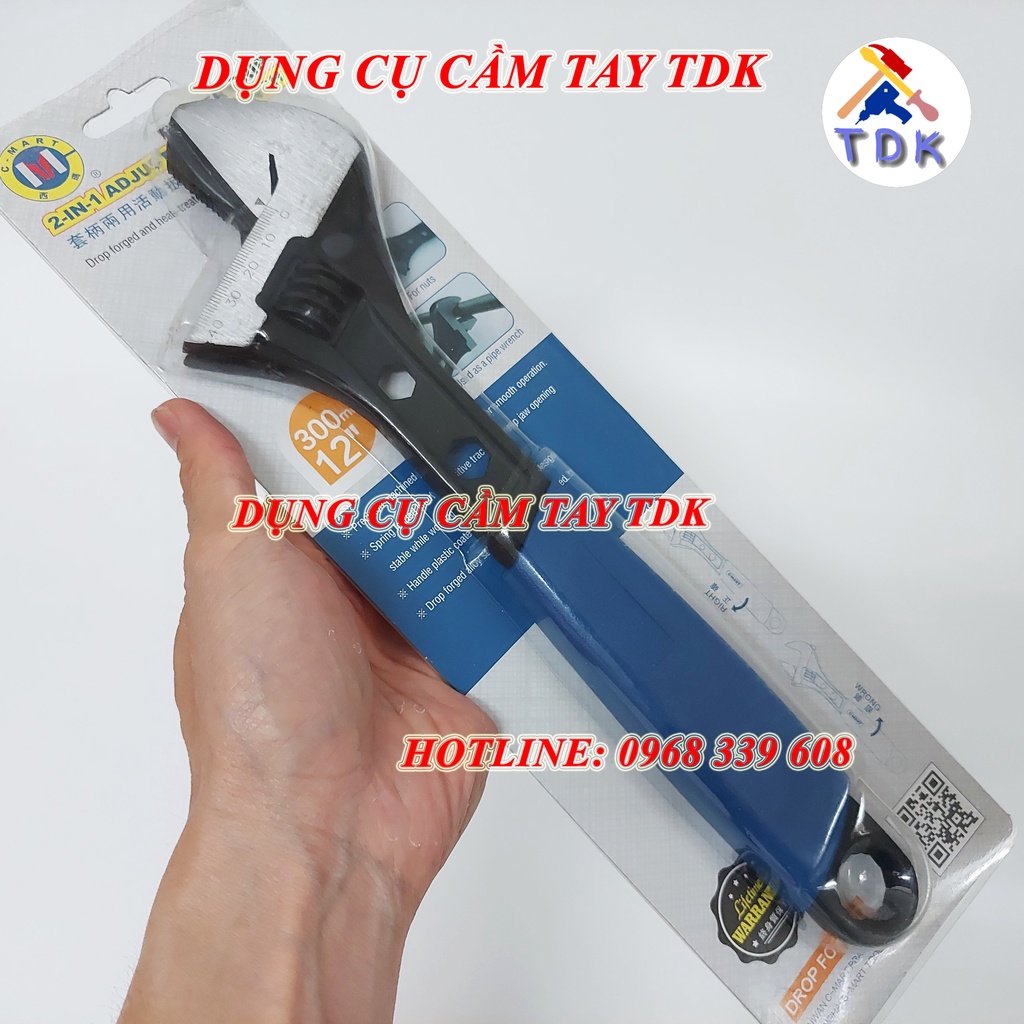 Mỏ lết đa năng CMART F0002-12, Mỏ lết vặn đai ốc-mở ống nước