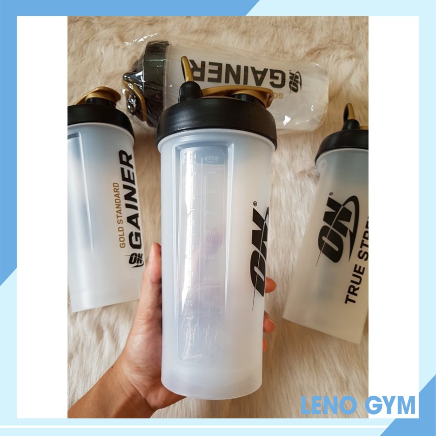 Bình Nước Thể Thao Leno Gym Store 1.2L, Chai Nước Tập Gym Cực Bền, Tặng Quả Lắc Lò Xo