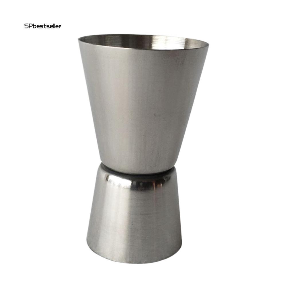 Cốc đong hai đầu bằng thép không gỉ dùng để pha chế coctail tiện dụng