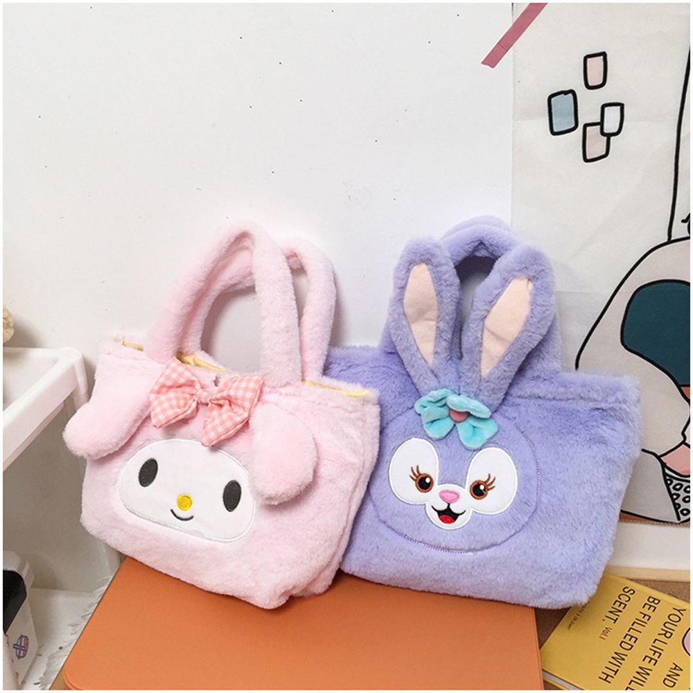Túi đựng mỹ phẩm/ đồ trang điểm cỡ lớn họa tiết hoạt hình thỏ Melody đáng yêu