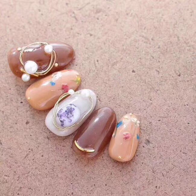 Monja Roll Copper Wire Nail Art Decoration Charm Line  Design 3D Tips  Rhinestones Jewelry Manicure Supplies