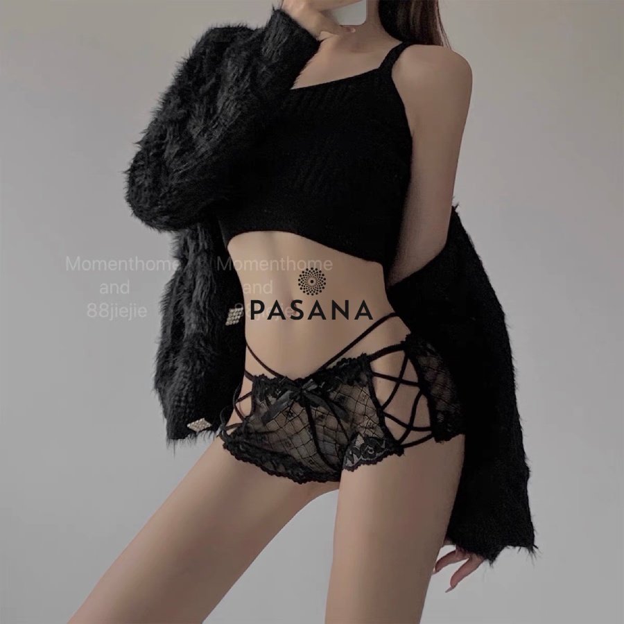 Quần Lót Nữ ren rỗng nhẹ nhàng đan chéo 2 bên sexy trong suốt PASANA032