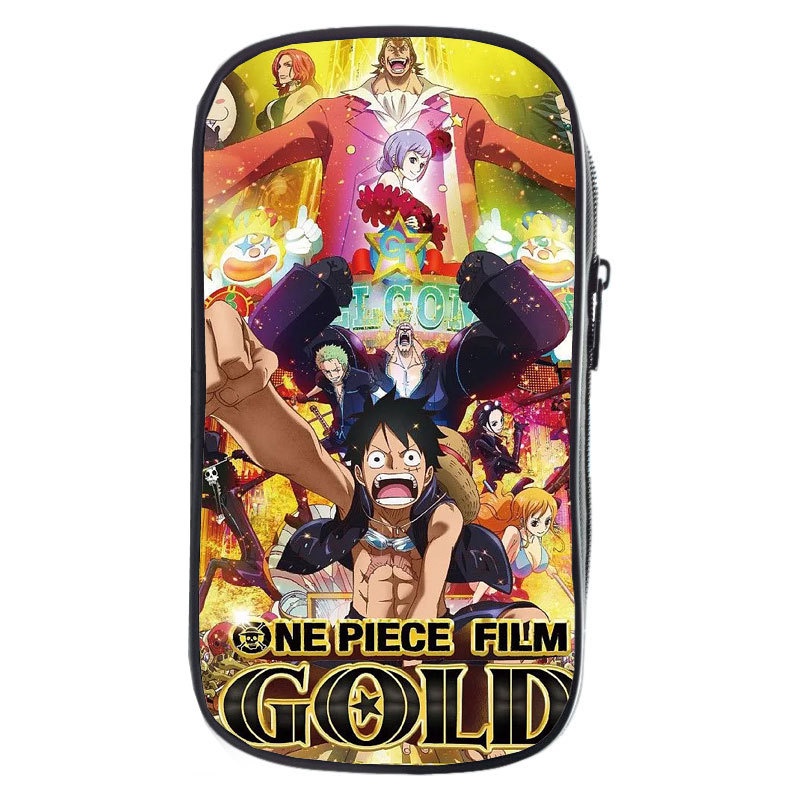 Túi Đựng Bút In Hình ONE PIECE Sức Chứa Lớn Có Khóa Kéo Cho Học Sinh