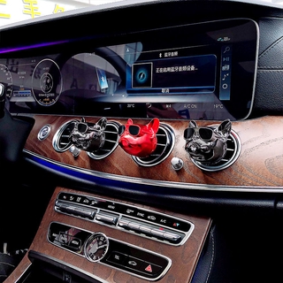 Bộ khuếch tán hương thơm ô tô Xe Bulldog trang trí ô tô Fadou Air Outlet Nước hoa hơi cho chó Đầu xe hơi Hương thơm Hàn Quốc Hương thơm chó con Pháp Đầu chó con không khí ra nước hoa Kẹp khử mùi xe
