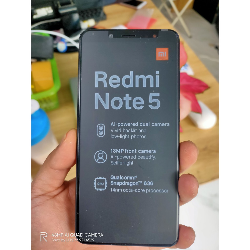 Điện thoại redmi note 5,Ram 6/128Gb,S636,pin 4000mah