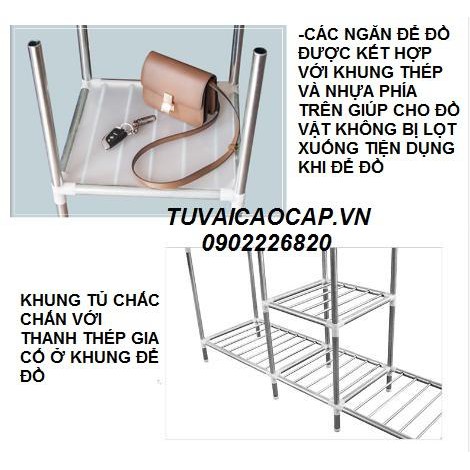 tủ vải giao ngay trong ngày 3 buồng đựng quần áo khung thép siêu bền 1m3