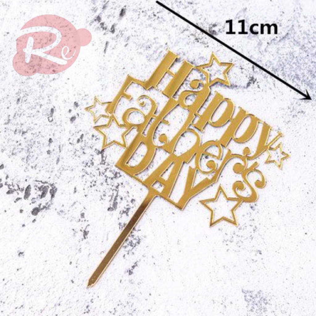 [SIÊU RẺ❤️] – Combo 10 Thẻ meka Happy Father Day - Trang trí bánh sinh nhật bánh kem