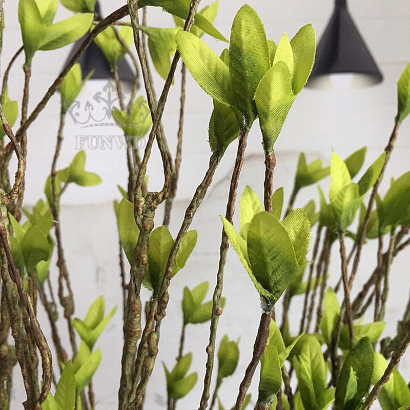 Artificial Tree Branch Indoor Display Garden Fake Plastic Simulation Dry Vine Green Leaf DIY Outdoor Decoration