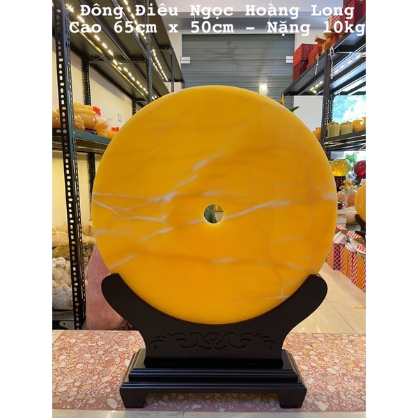 Đồng Tiền, Đồng Điếu Đá Ngọc Hoàng Long - Đá Xanh Pakistan Cao 90cm