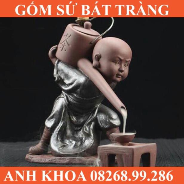 THÁC KHÓI TRẦM HƯƠNG CHÚ TIỂU THIỀN TRÀ - Gốm sứ Bát Tràng Anh Khoa