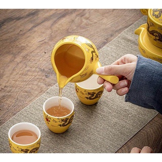 Bộ Ấm Chén Pha Trà Cối Xay (Bao gồm 1 ấm trà, 6 chén trà và 1 bộ cối xay)