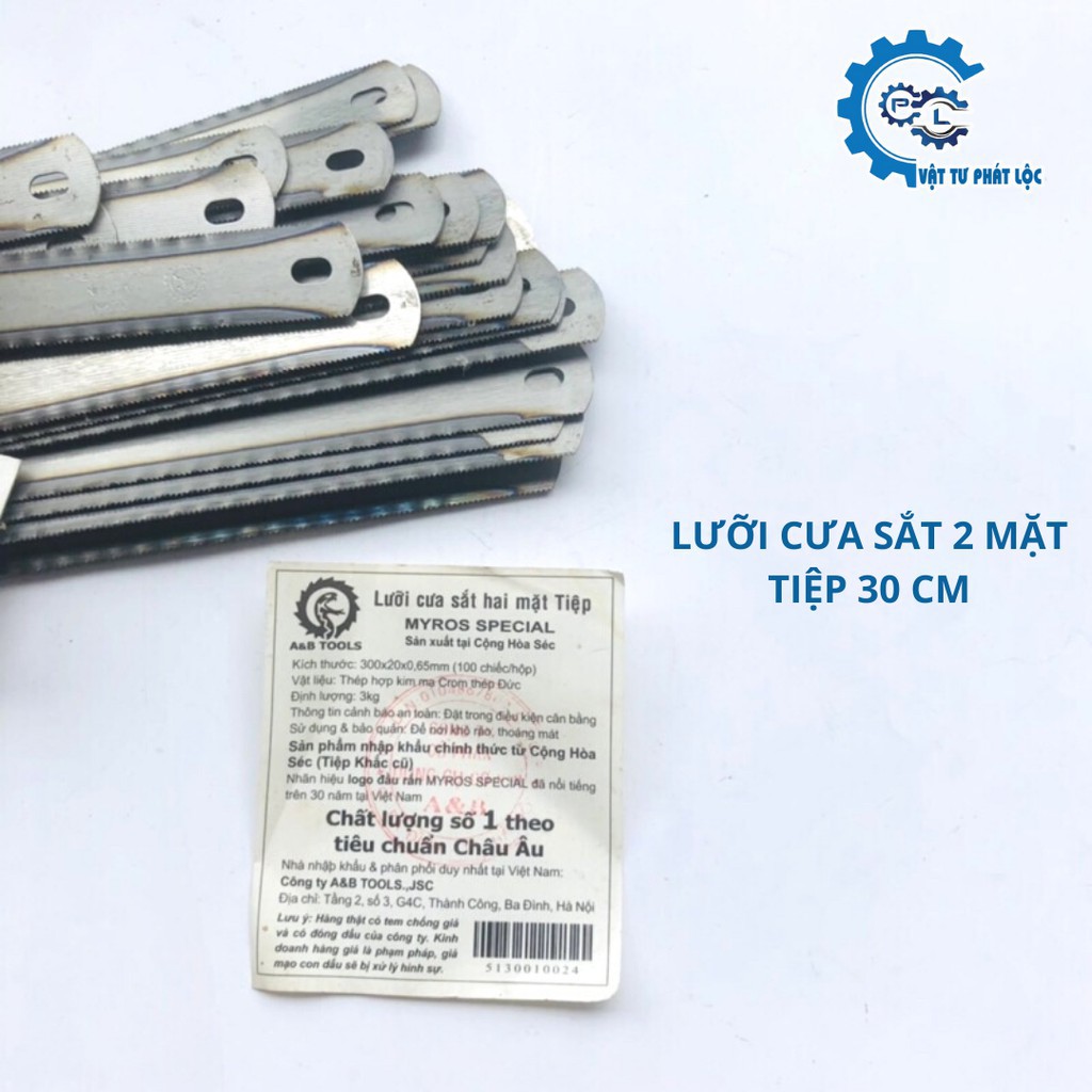 Lưỡi cưa sắt 2 mặt Tiệp 30cm