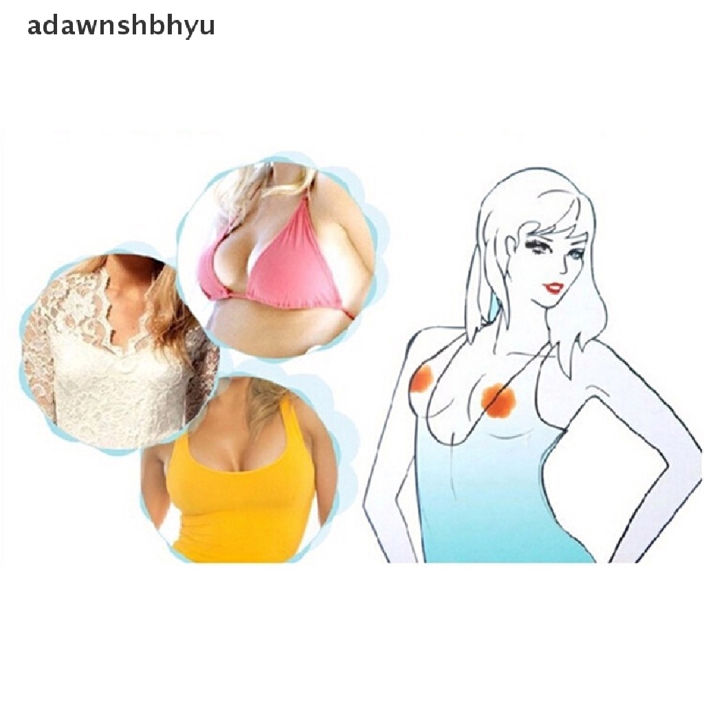 [adawnshbhyu] 1 Pair Self Adhesive Silicone Breast Bra Petal Heart Nipple Cover Pad Pasties .