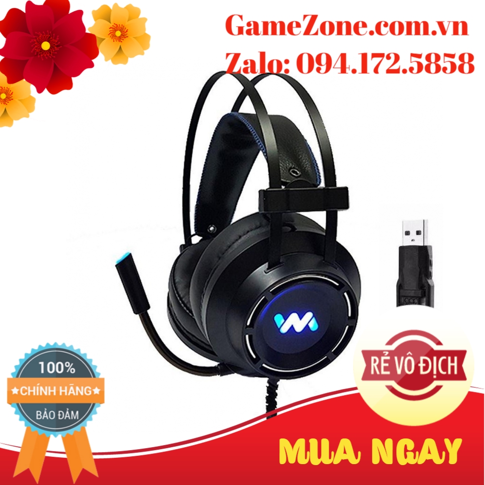 Tai nghe game thủ Wangming WM9800 giả lập 7.1 USB | WebRaoVat - webraovat.net.vn