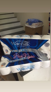 Giấy vệ sinh cao cấp Watersilk 10 cuộn