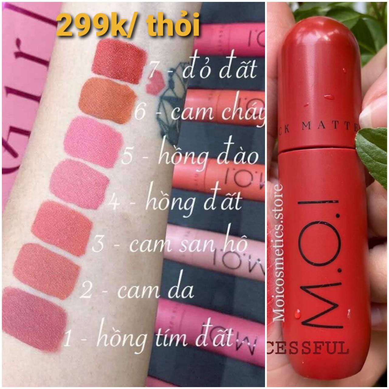 [Có sẵn] [Ảnh thật] [Chính hãng] Son kem giữ màu lâu trôi, chống thấm nước | BigBuy360 - bigbuy360.vn