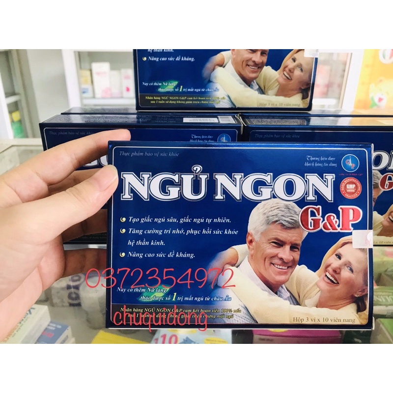 Ngủ ngon gp, Ngủ ngon g&p hỗ trợ giấc ngủ sâu hộp 30viên