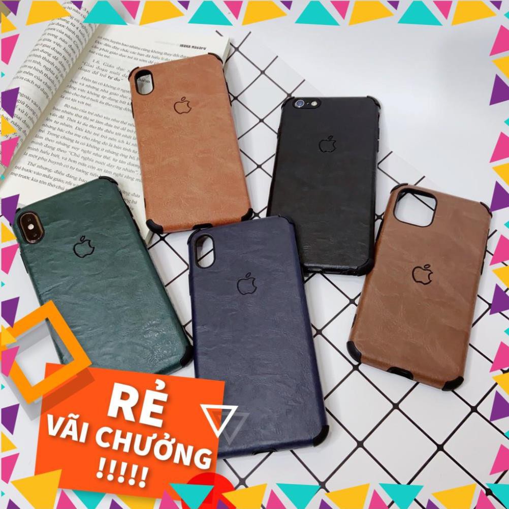 Xả Hết-  Ốp Da in Táo IDM chống sốc tràn viền 6/6s/6Plus/6s Plus/7/8/7Plus/8Plus/X/Xr/Xs/Xs Max/11/11Pro/11Pro Max