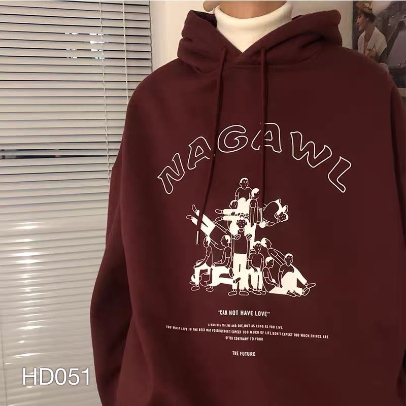 ÁO HOODIE IN CHỮ NAGAWL - HD051 | BigBuy360 - bigbuy360.vn