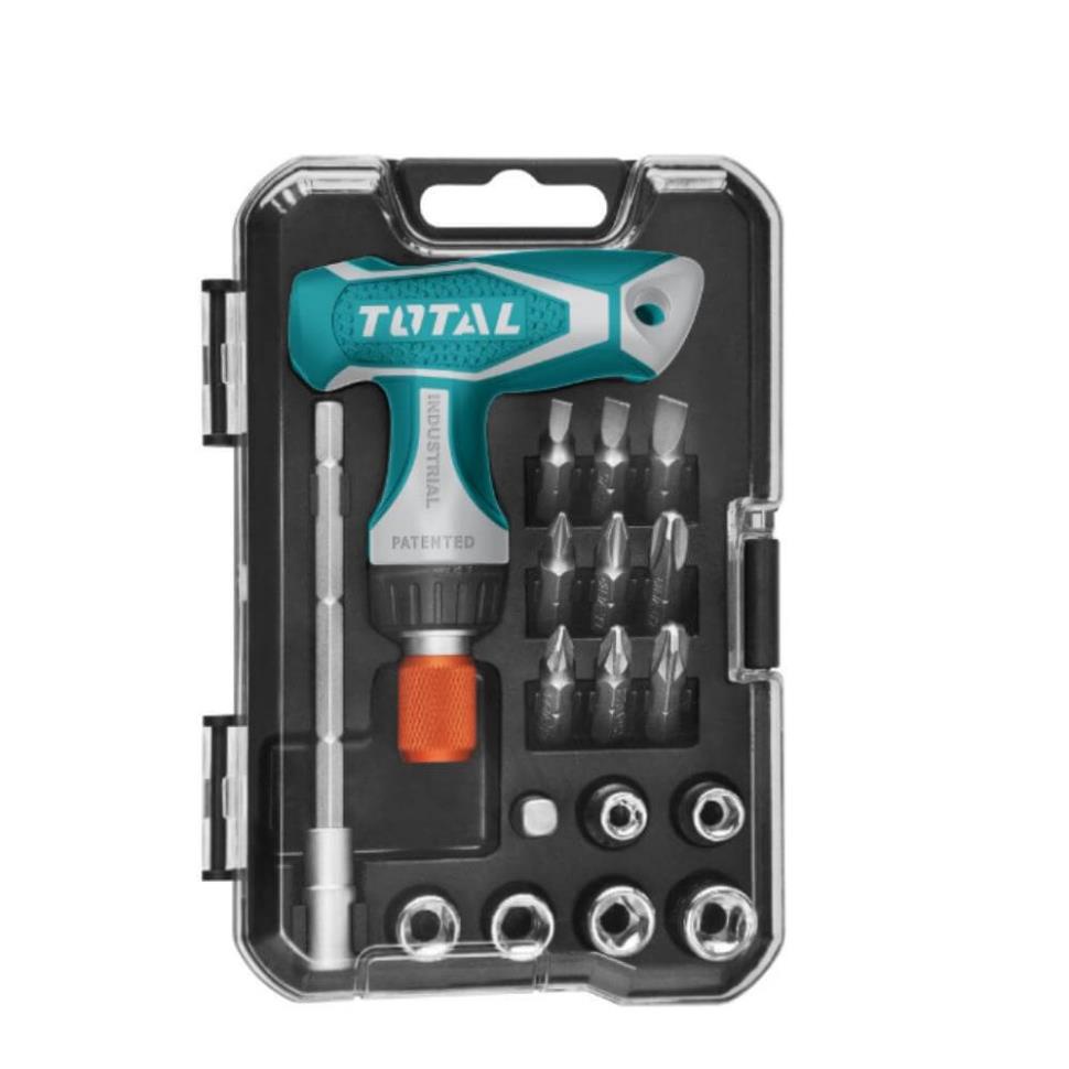 BỘ TUA VÍT 24 CHI TIẾT TỰ ĐỘNG TOTAL TACSD30186 tua vít dụng cụ sửa chưa đa năng