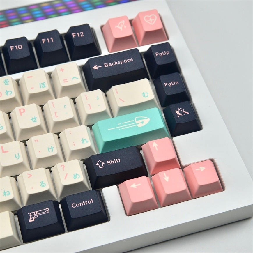 129 Phím Kill Eve Keycap Cherry Profile Nhật Bản PBT Dye Sub Bàn phím cơ học Keycap