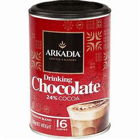 Bột socola 24% cacao Drinking Chocolate Arkadia 250g