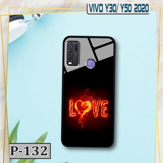 Ốp Vivo Y30/ Y50 2020 - lưng kính in hình 3D