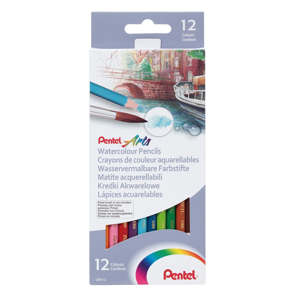 Chì vẽ màu nước Pentel Watercolor Pencil CB9