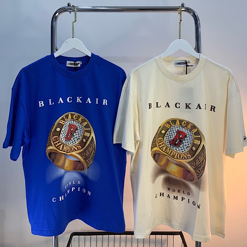 Áo phông Blackair chính hãng 100% Cotton 2 chiều hình nhẫn champion