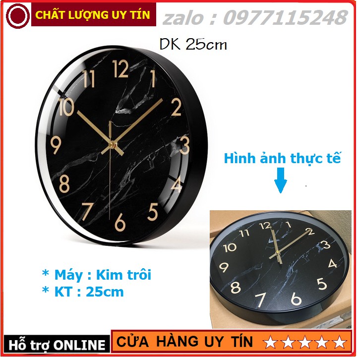Đồng Hồ Treo Tường Kim Trôi Mẫu Hiện Đại