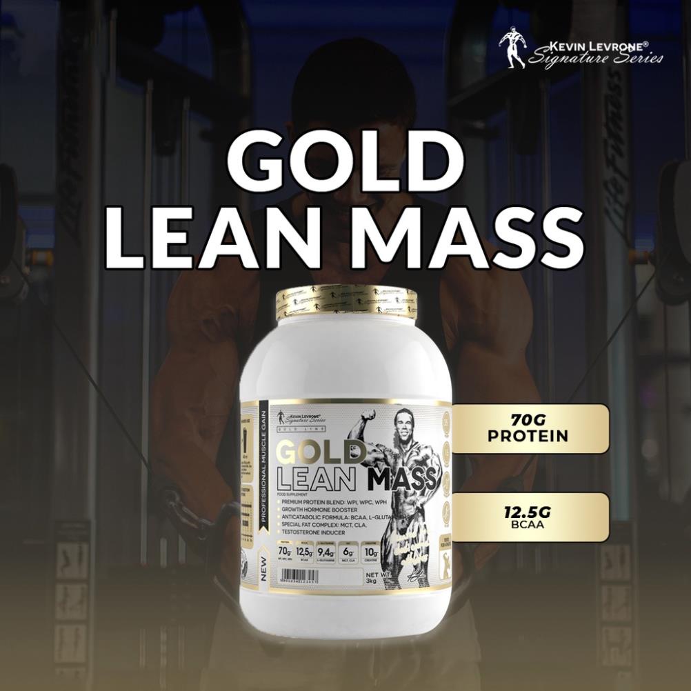 KEVIN LEVRONE GOLD LEAN MASS 3KG Sữa Dinh Dưỡng Tăng Cân Tăng Cơ Cho Người Gầy Kinh Niên