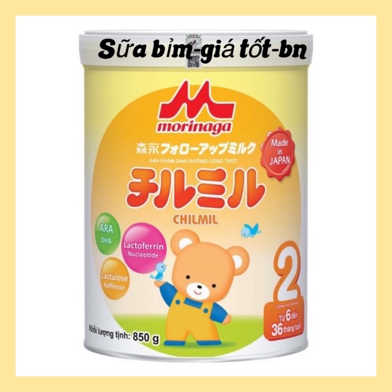 Sữa morinaga số 2 nhập khẩu hàng công ty 850g date mới