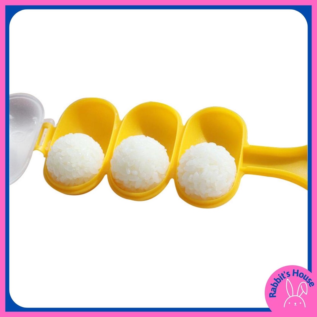 [Tặng kèm thìa ] Khuôn Lắc Cơm Tạo Hình Cơm Nắm Cho Bé Ăn Dặm, Khuôn Làm Cơm Nắm Bento