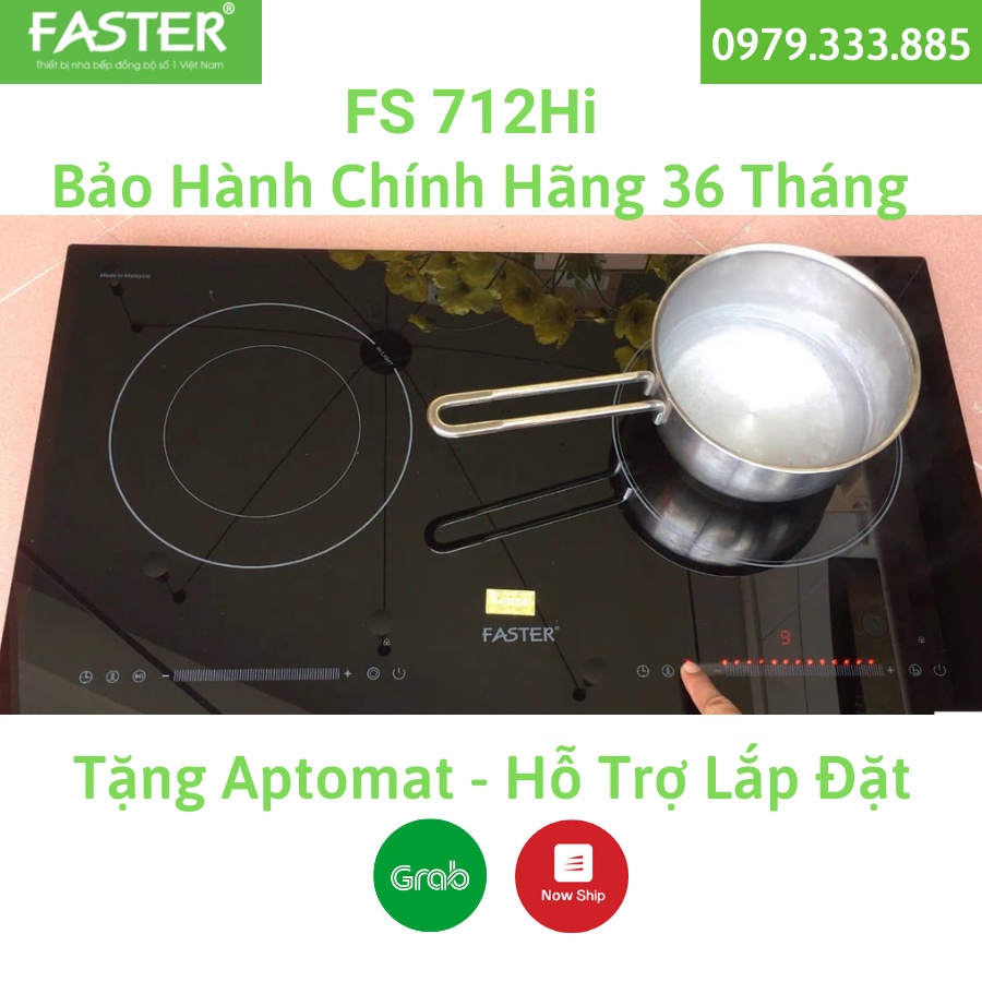 Bếp Đôi Điện Từ Hồng Ngoại Faster FS 712HI, bếp 1 từ 1 hồng ngoại faster fs 712hi, siêu tiết kiệm điện,an toàn, siêu bền